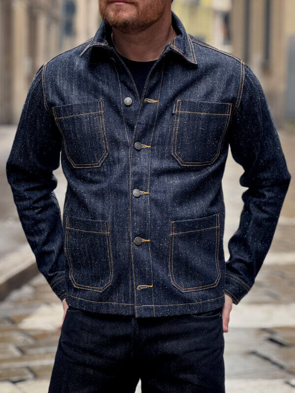 13oz Indigo Nep Selvedge Denim Jacket - Image 3