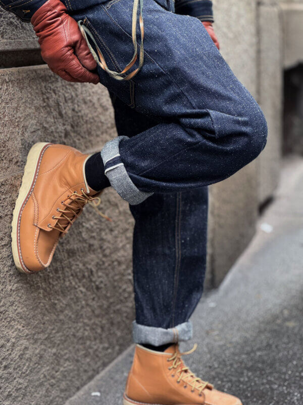 13oz Indigo Nep Selvedge Denim Jeans - Image 5