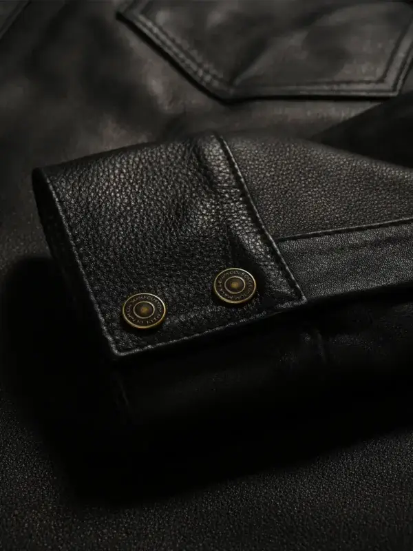 Full Grain Onyx Black Leather - Shirt/Jacket - Image 3