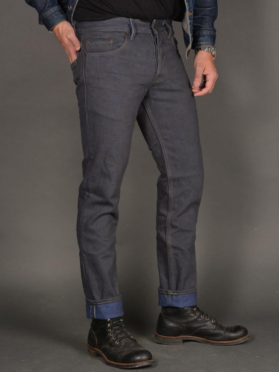 Dirty Harry Clay Blue Over-dyed Jeans | SOSO Clothing