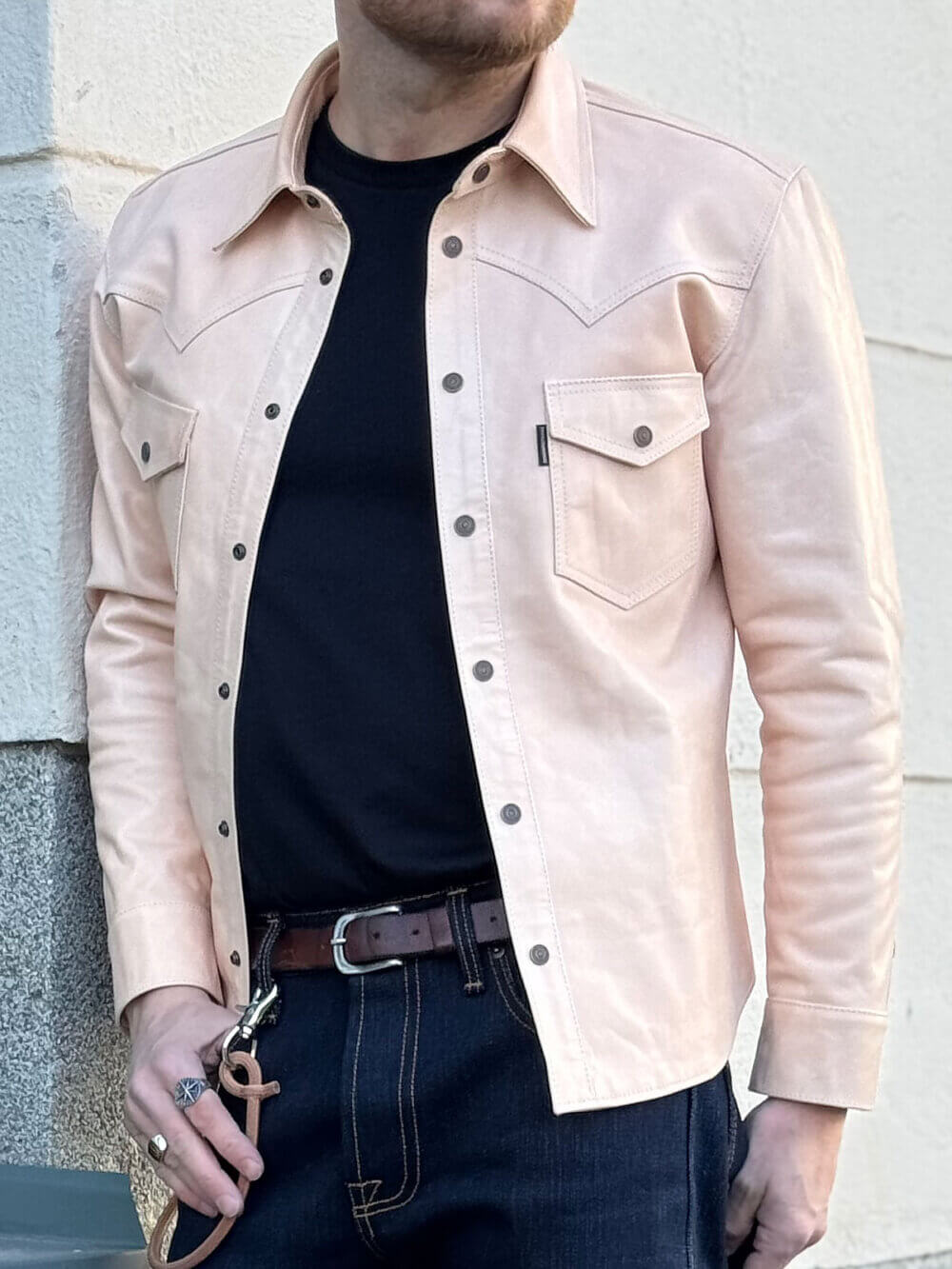 Full Grain Veg Tan Natural Leather - Shirt