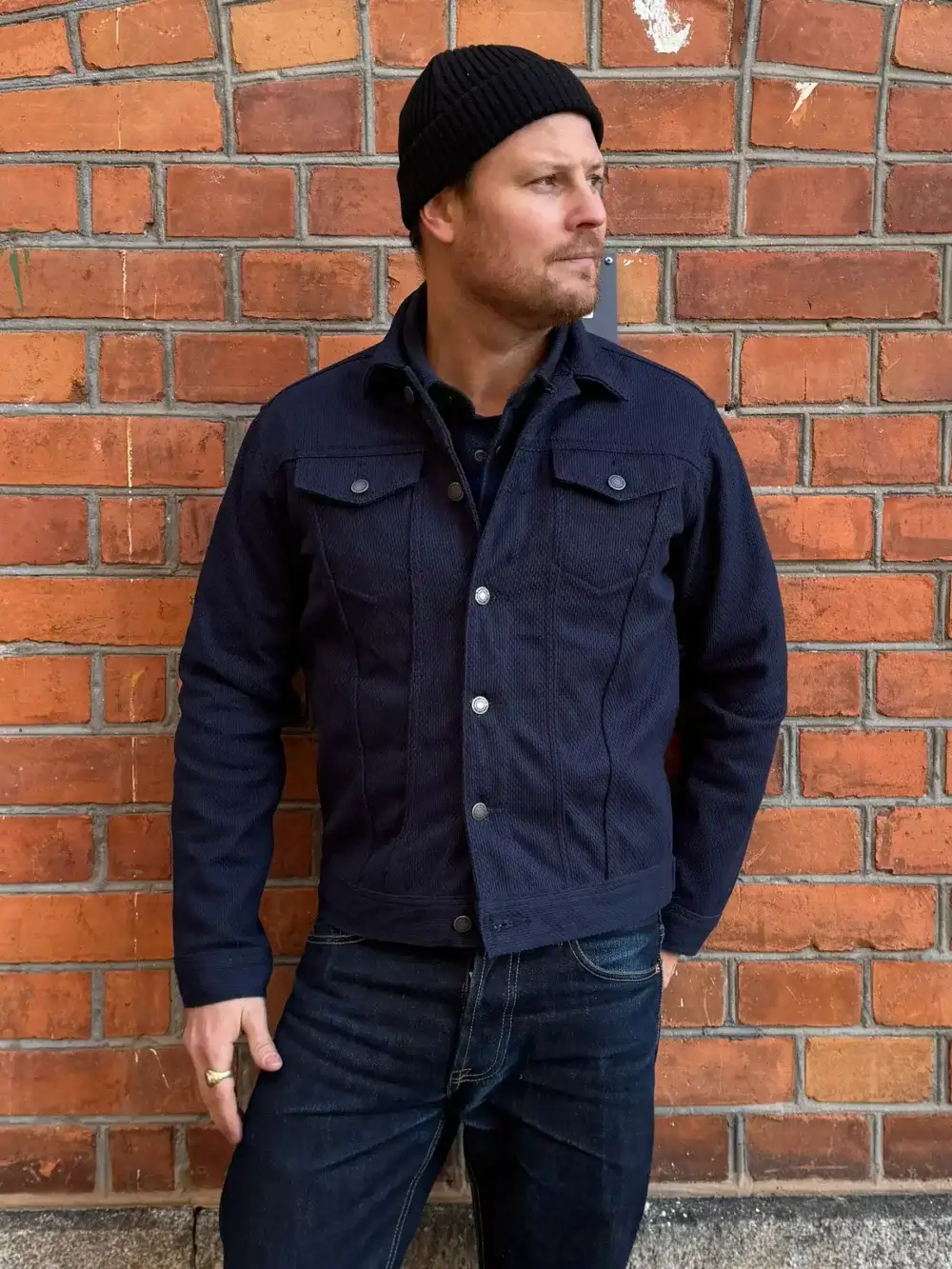 12oz Indigo Sashiko Denim Jacket - Image 6