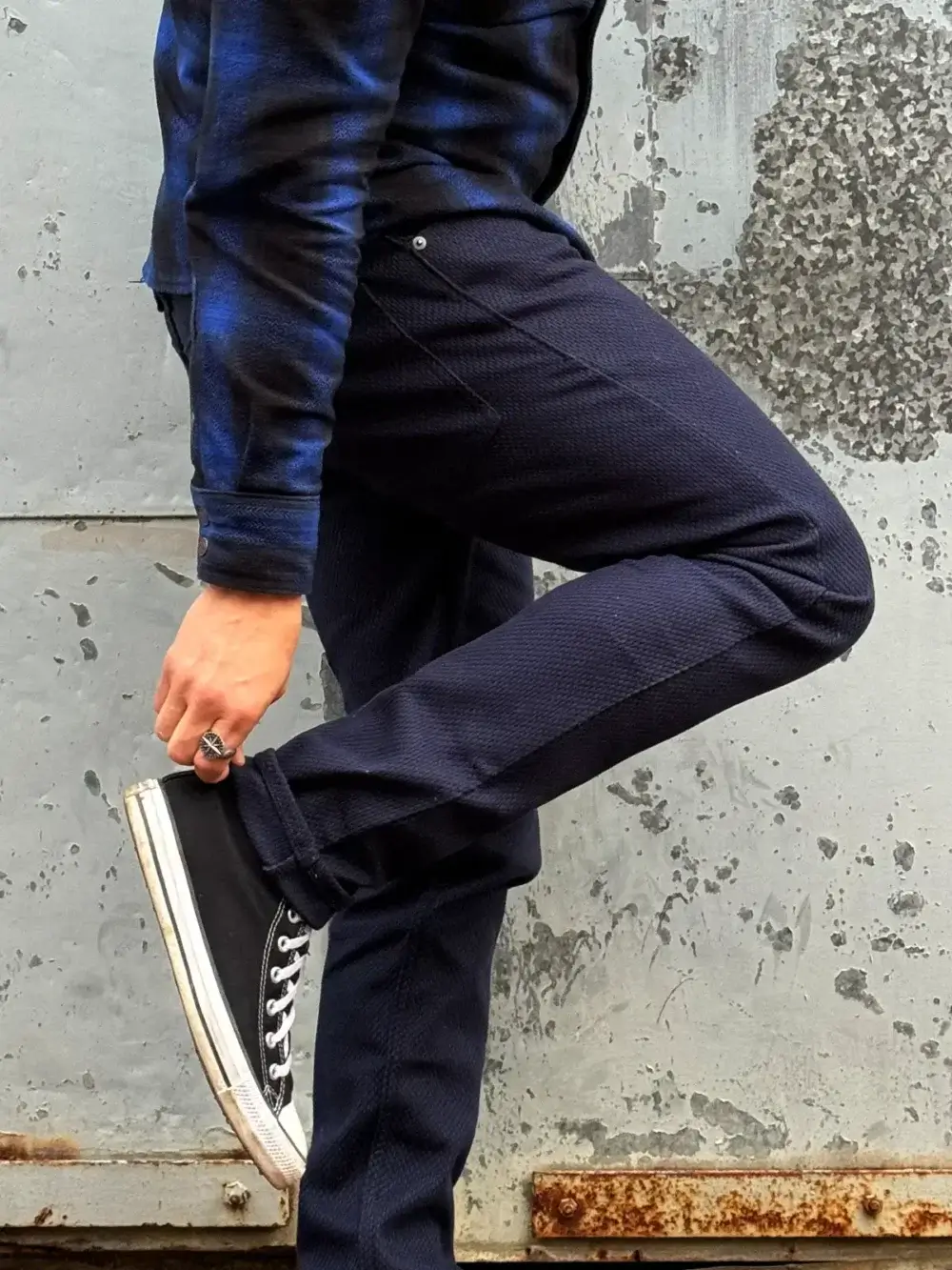12oz Indigo Sashiko Denim Jeans - Image 3
