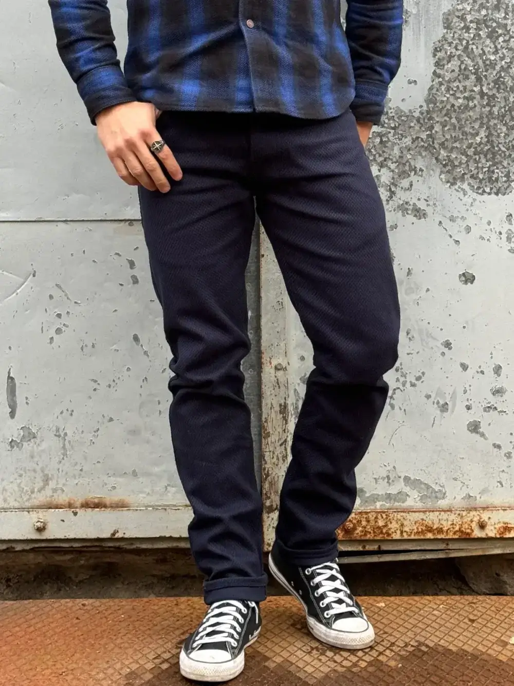 12oz Indigo Sashiko Denim Jeans