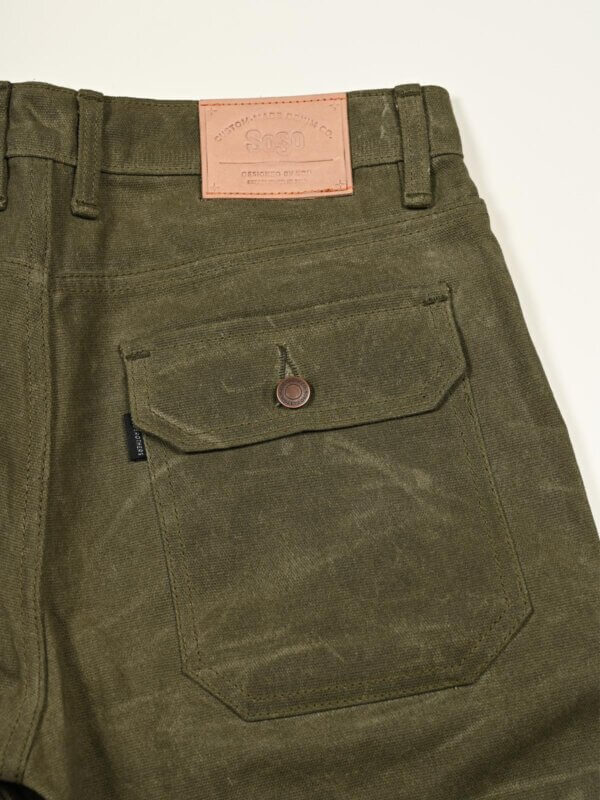 13oz Army Canvas Waxed Denim Jeans - Image 10