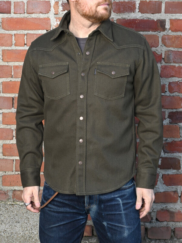 Army Sashiko Shirt - 12oz