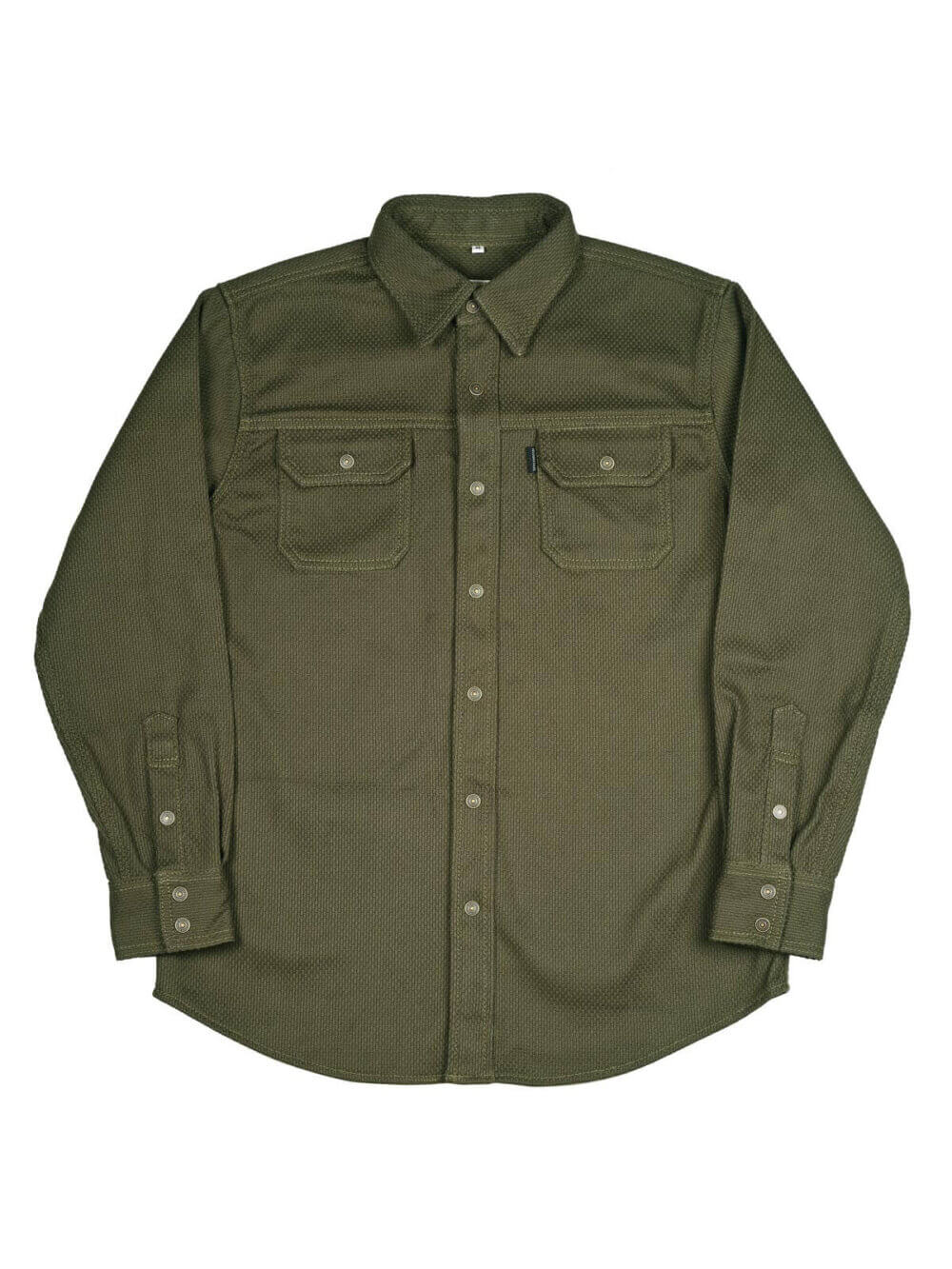 12oz Army Sashiko Denim Shirt - Image 2