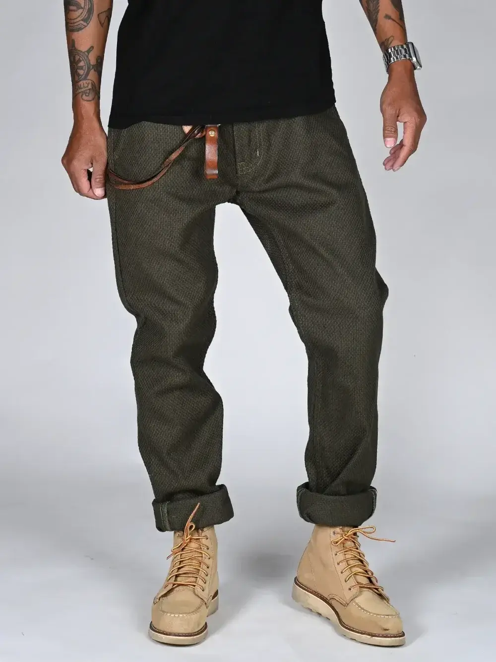 12oz Army Sashiko Denim Jeans