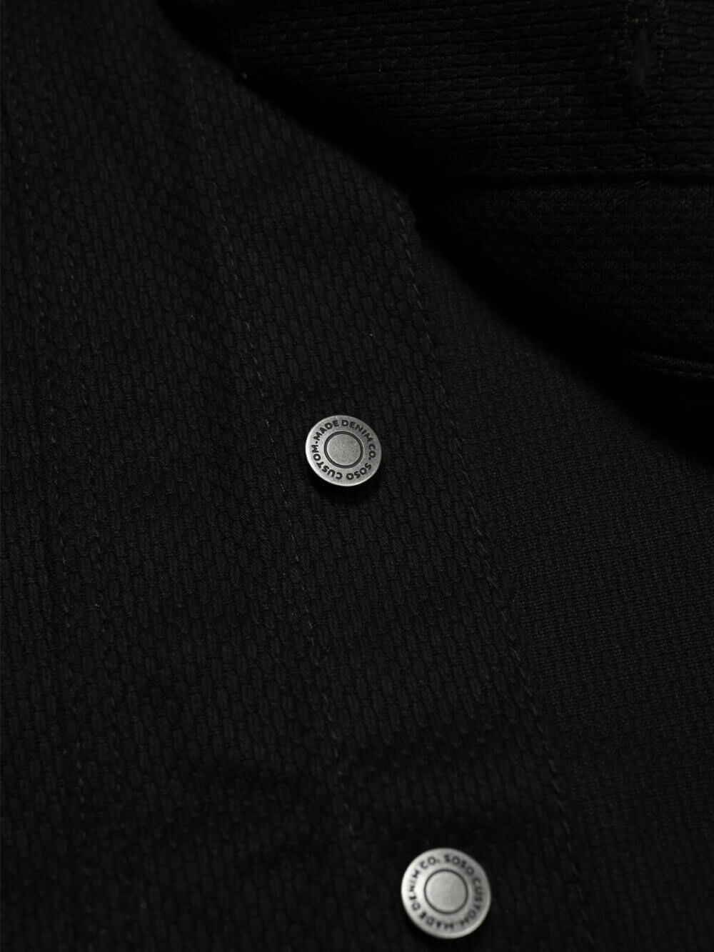 12oz Black Sashiko Denim Jacket - Image 7
