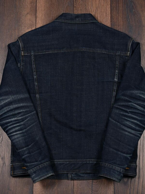 13.5oz Classic Indigo Selvedge Denim Jacket - Image 6