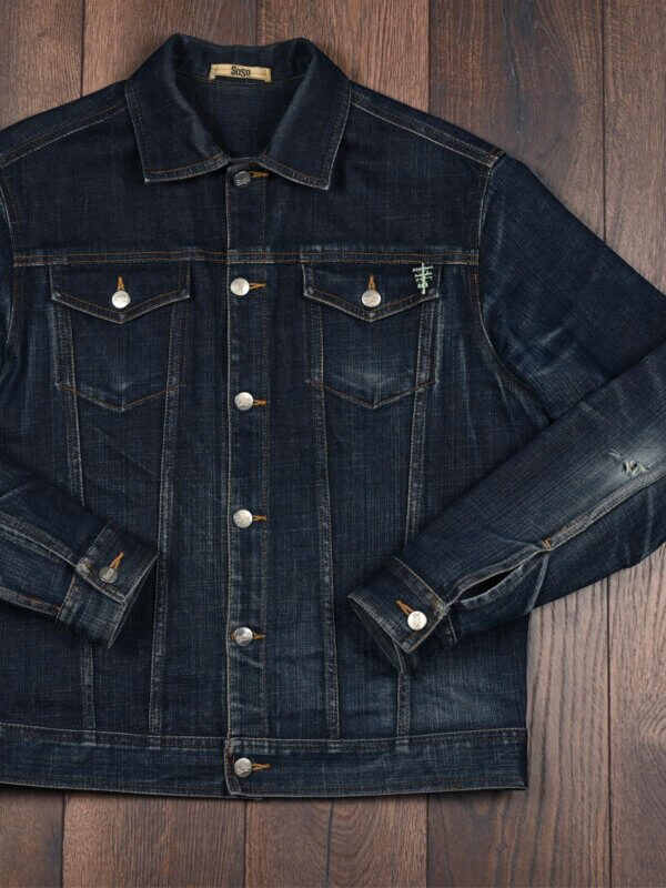 13.5oz Classic Indigo Selvedge Denim Jacket - Image 5