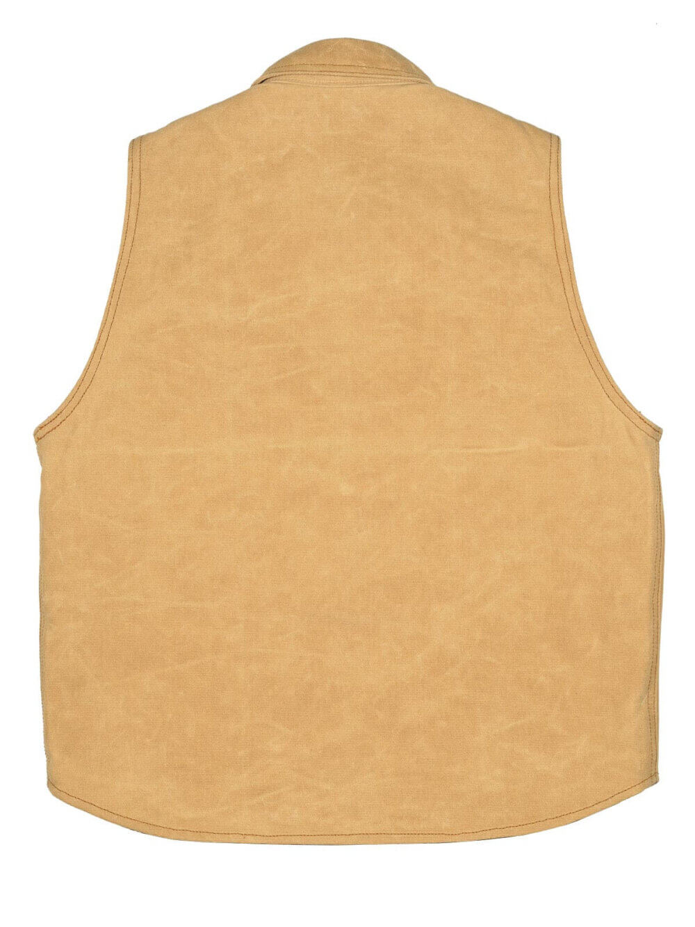 13oz Sand Canvas Waxed Denim Vest - Image 3