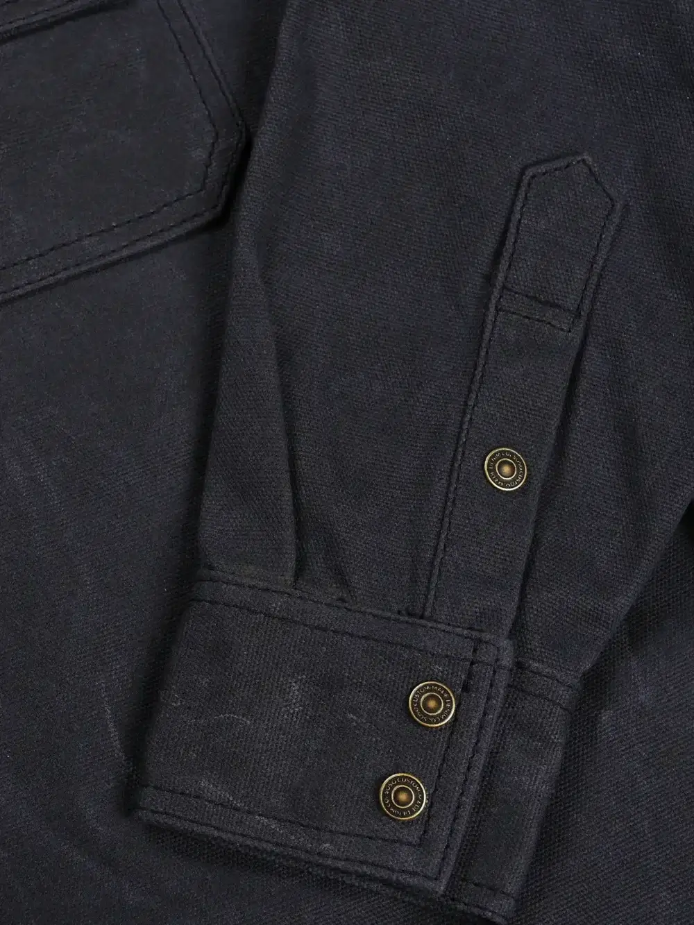 13oz Blue Canvas Waxed Denim Shirt - Image 5