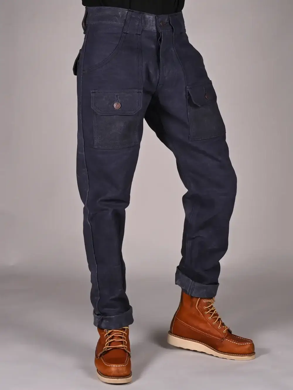 13oz Blue Canvas Waxed Denim Jeans