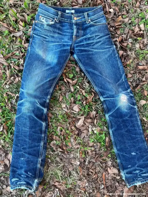 25oz Ghost Indigo Selvedge Denim Jeans - Image 14