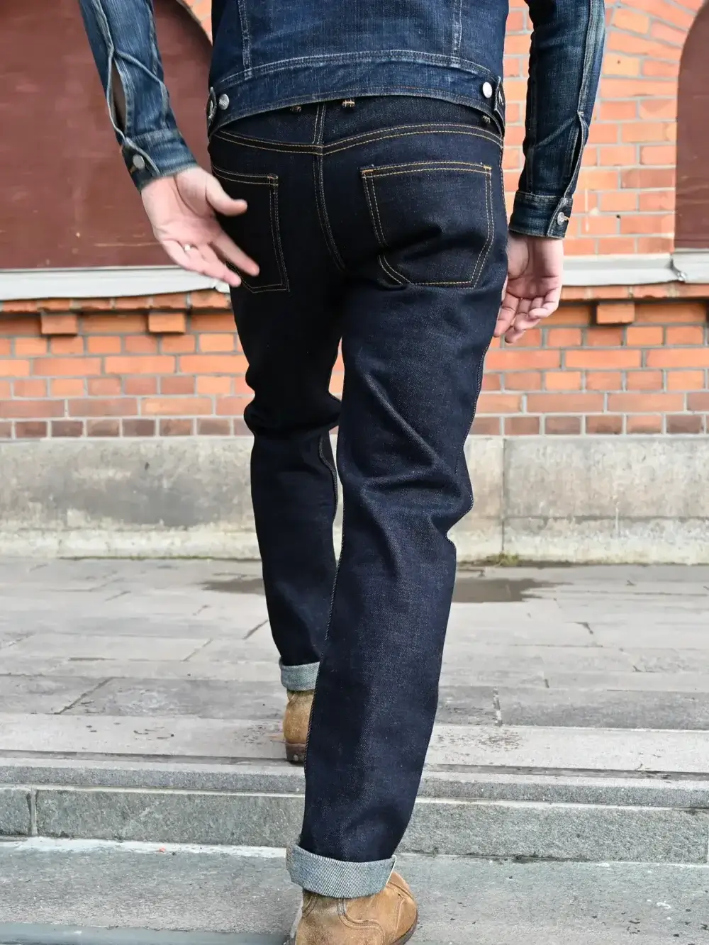 25oz Ghost Indigo Selvedge Denim Jeans - Image 8