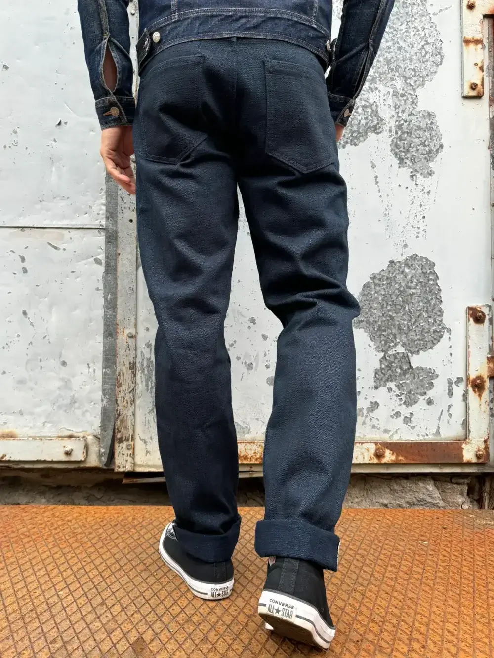 18oz Double Indigo Slub Selvedge Denim Jeans - Image 5