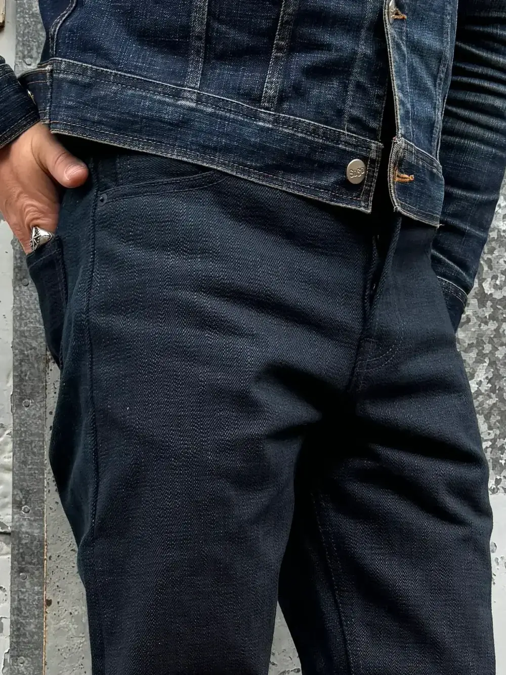 18oz Double Indigo Slub Selvedge Denim Jeans - Image 6