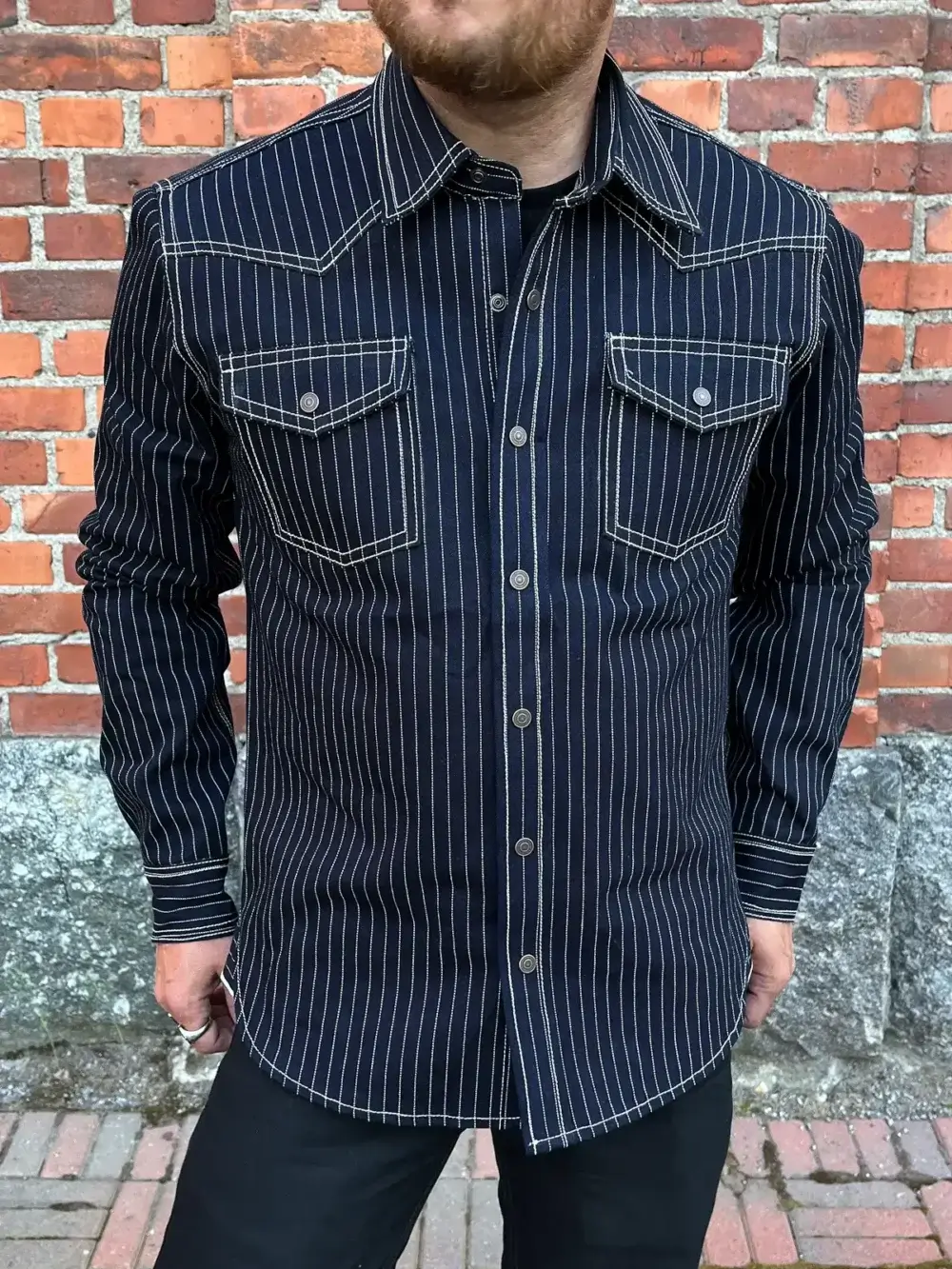 The Railroad Wabash Selvedge Denim Shirt