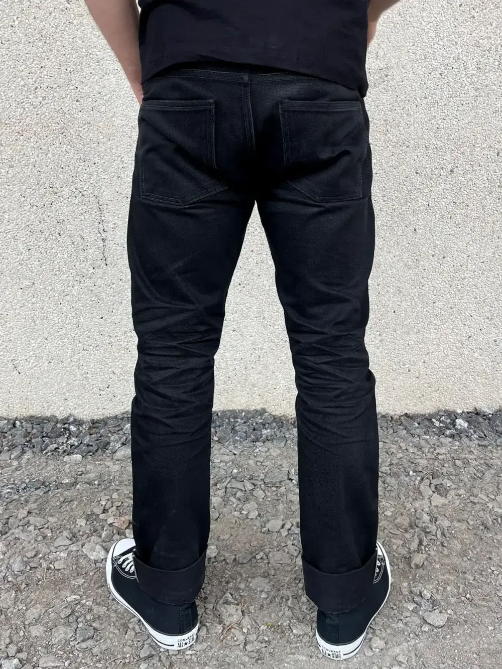 13.5oz Classic Black Selvedge Denim Jeans - Image 7