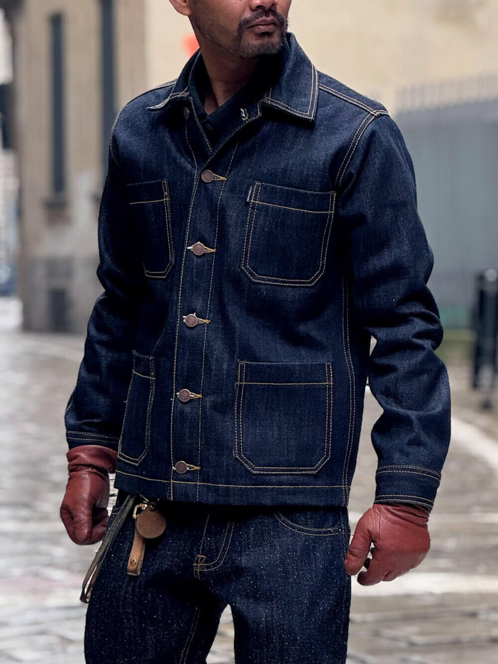 17oz Classic Indigo Selvedge Denim Jacket