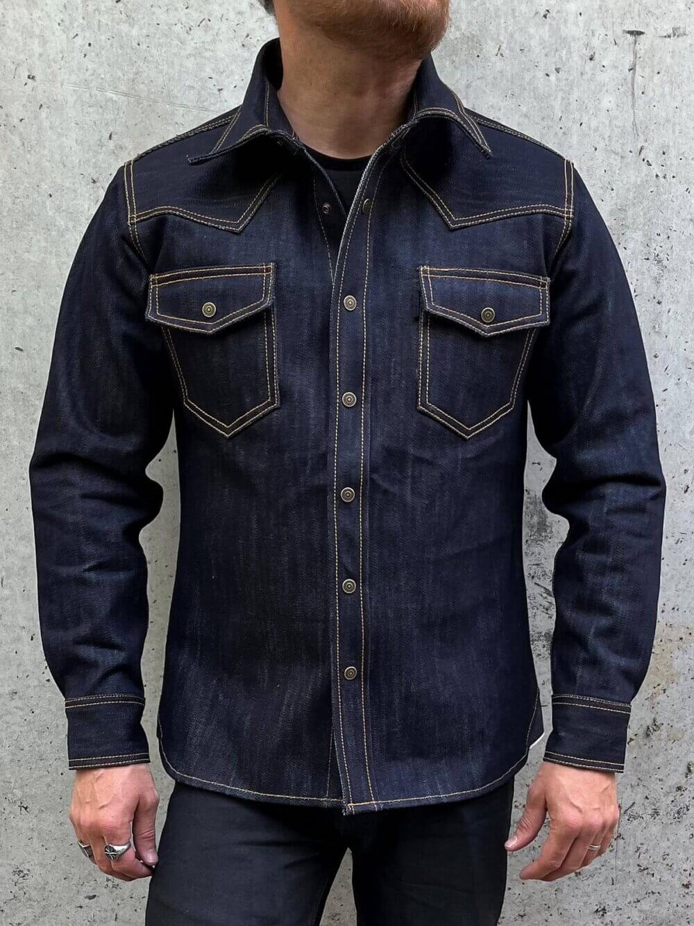 17oz Classic Indigo Selvedge Denim Shirt