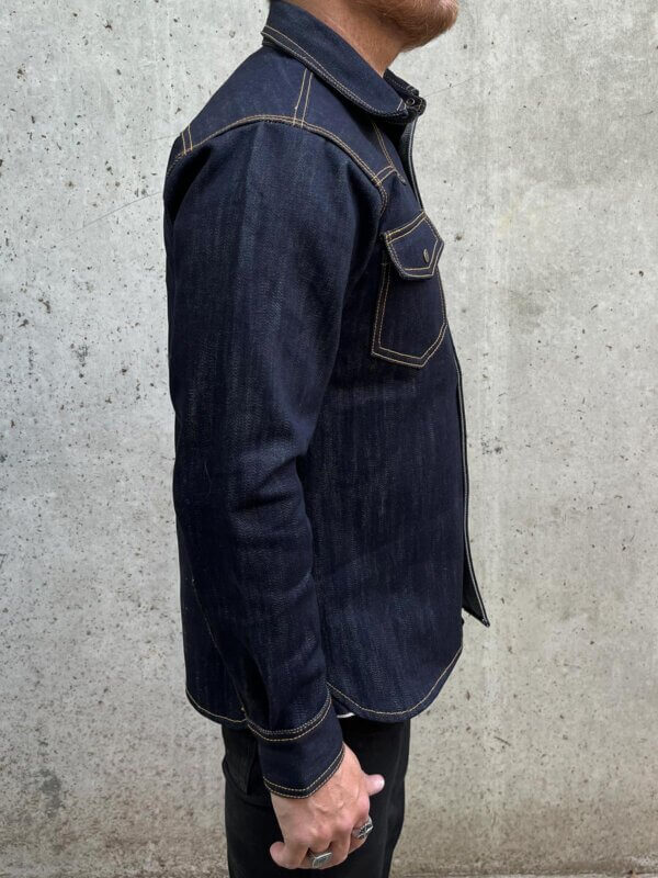 17oz Classic Indigo Selvedge Denim Shirt - Image 5