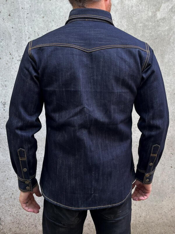 17oz Classic Indigo Selvedge Denim Shirt - Image 6