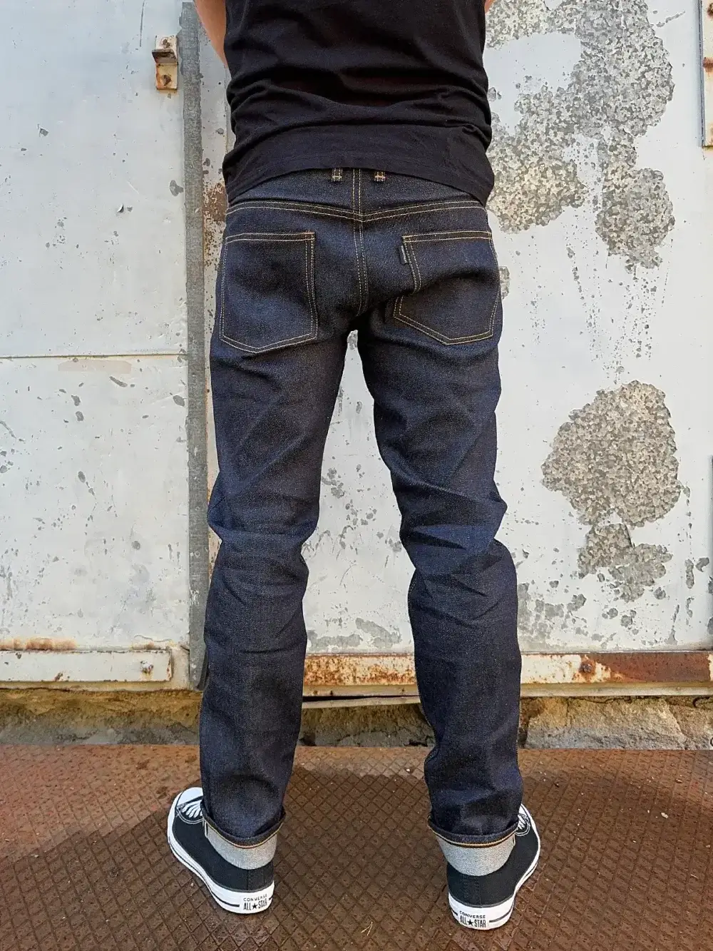11oz Indigo Stretch Selvedge Denim Jeans - Image 5