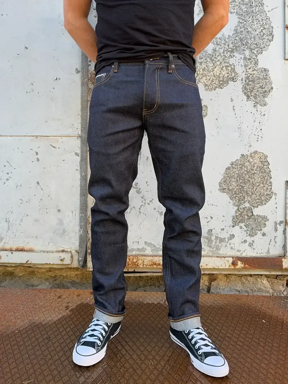 11oz Indigo Stretch Selvedge Denim Jeans - Image 4