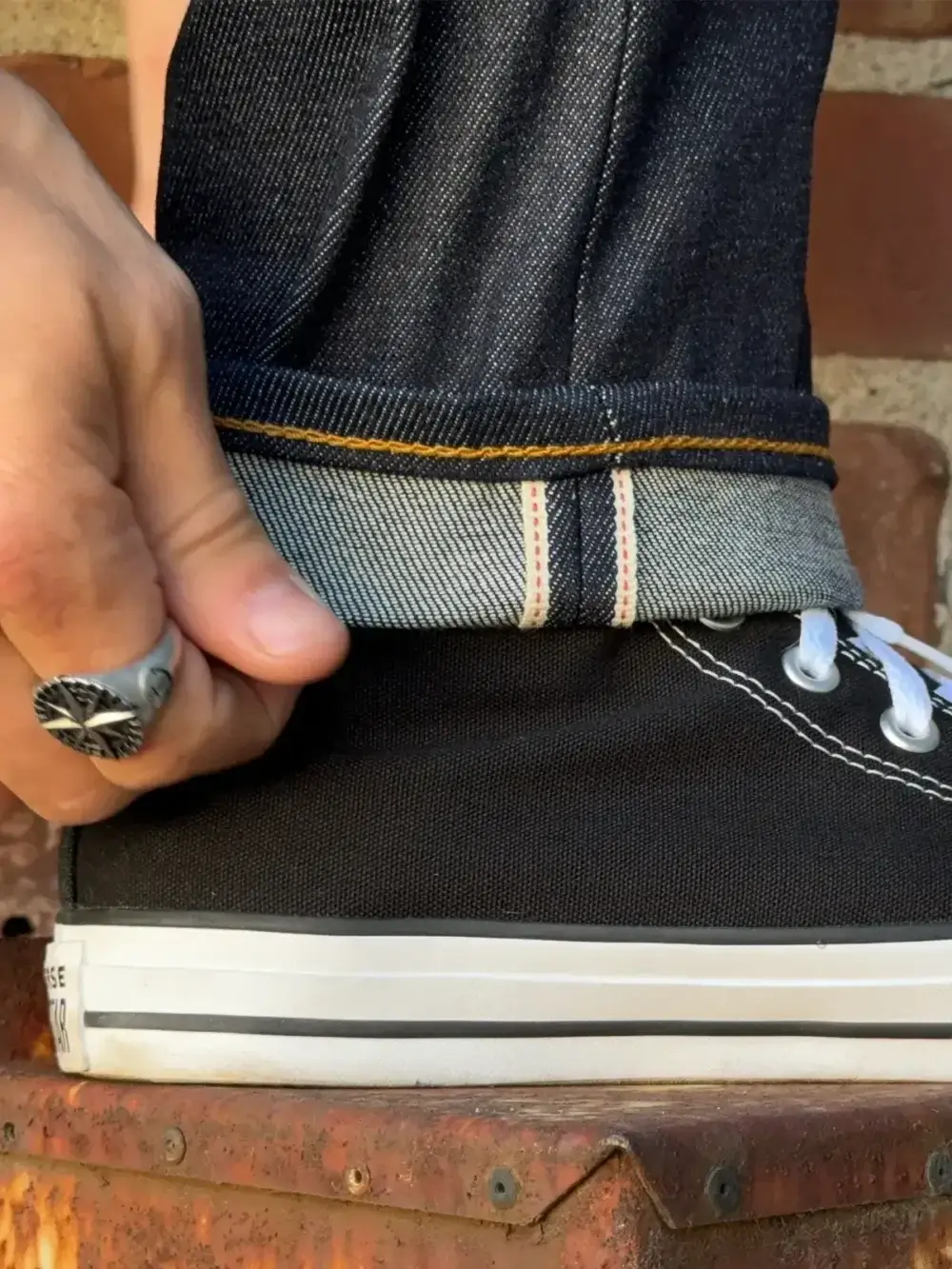 11oz Indigo Stretch Selvedge Denim Jeans - Image 9