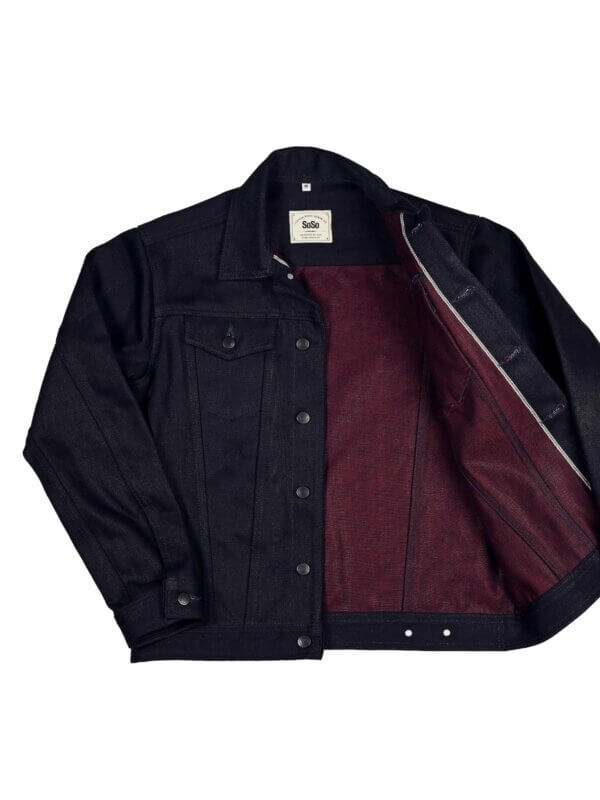 22oz Red Weft Selvedge Denim Jacket - Image 4