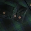 13.5oz Heavyweight Flannel Ombré Herringbone Shirt - Green - Image 6