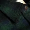 13.5oz Heavyweight Flannel Ombré Herringbone Shirt - Green - Image 7