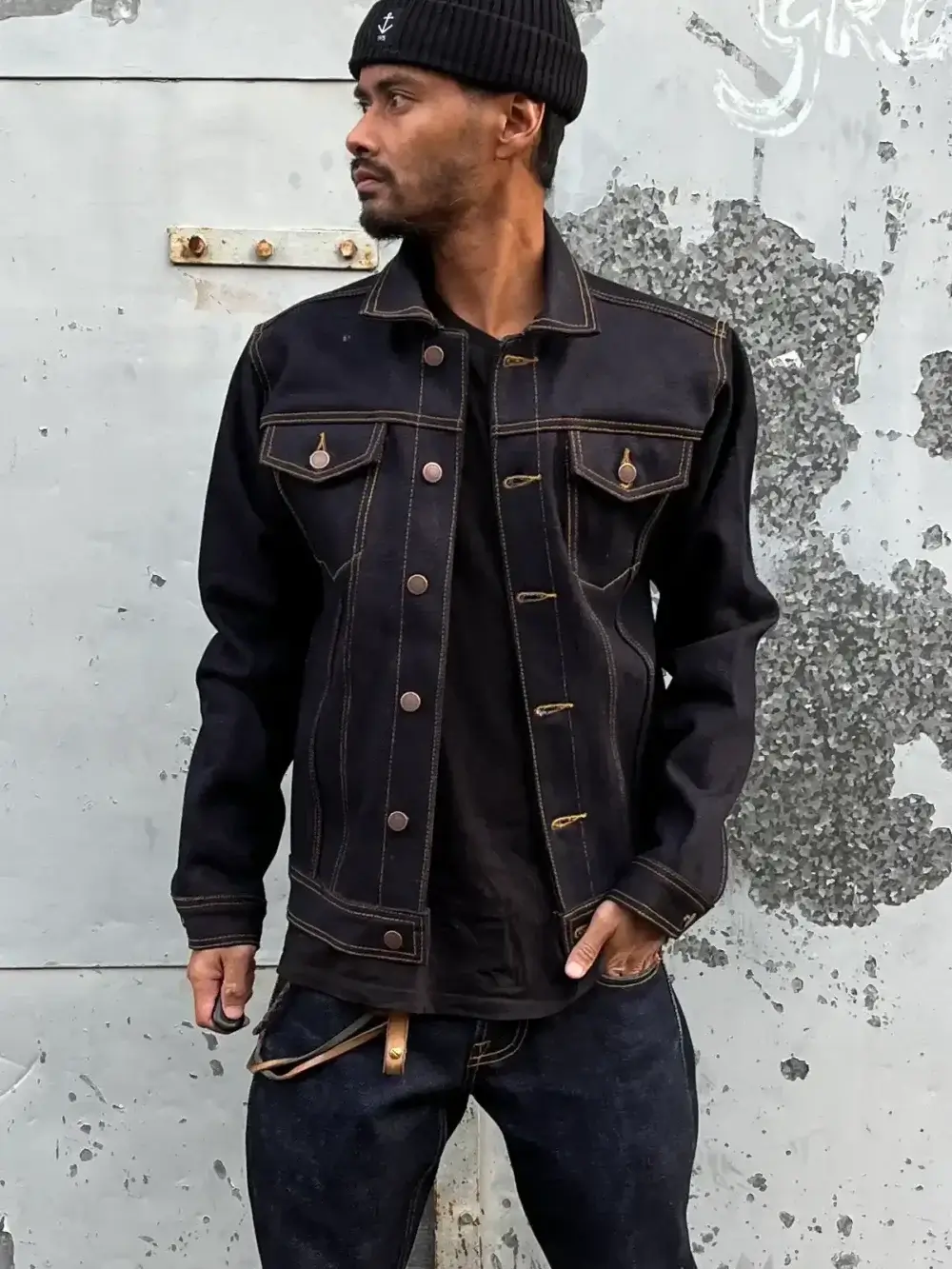 22oz Copper Weft Selvedge Denim Jacket - Image 9