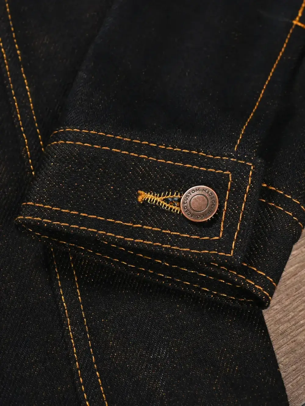 22oz Copper Weft Selvedge Denim Jacket - Image 6