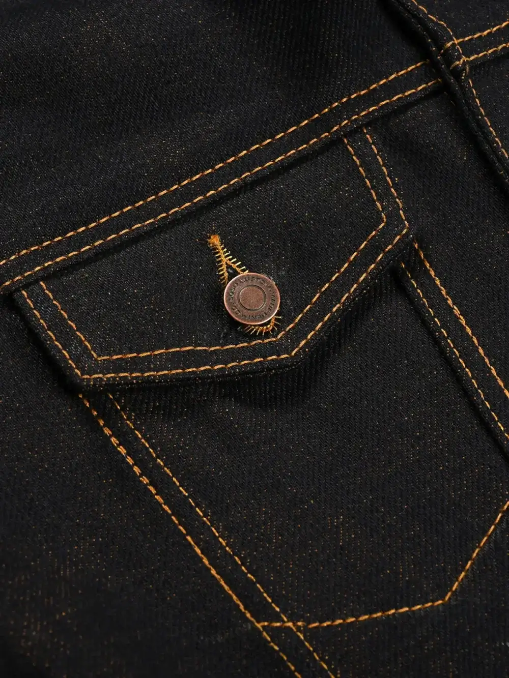 22oz Copper Weft Selvedge Denim Jacket - Image 3