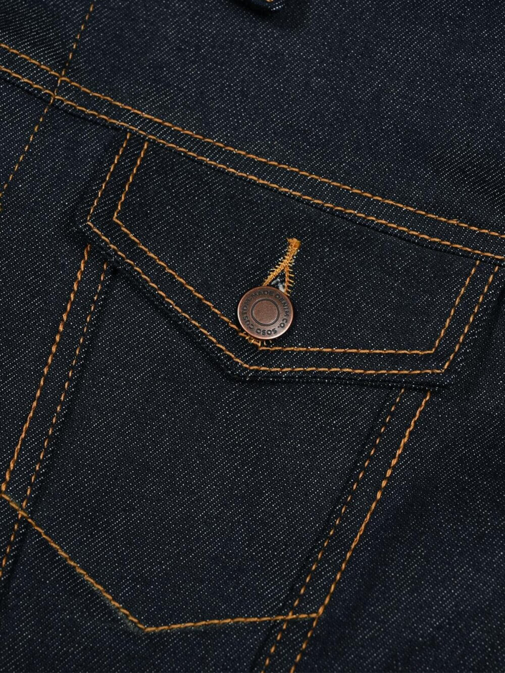 11oz Indigo Stretch Selvedge Denim Jacket - Image 4