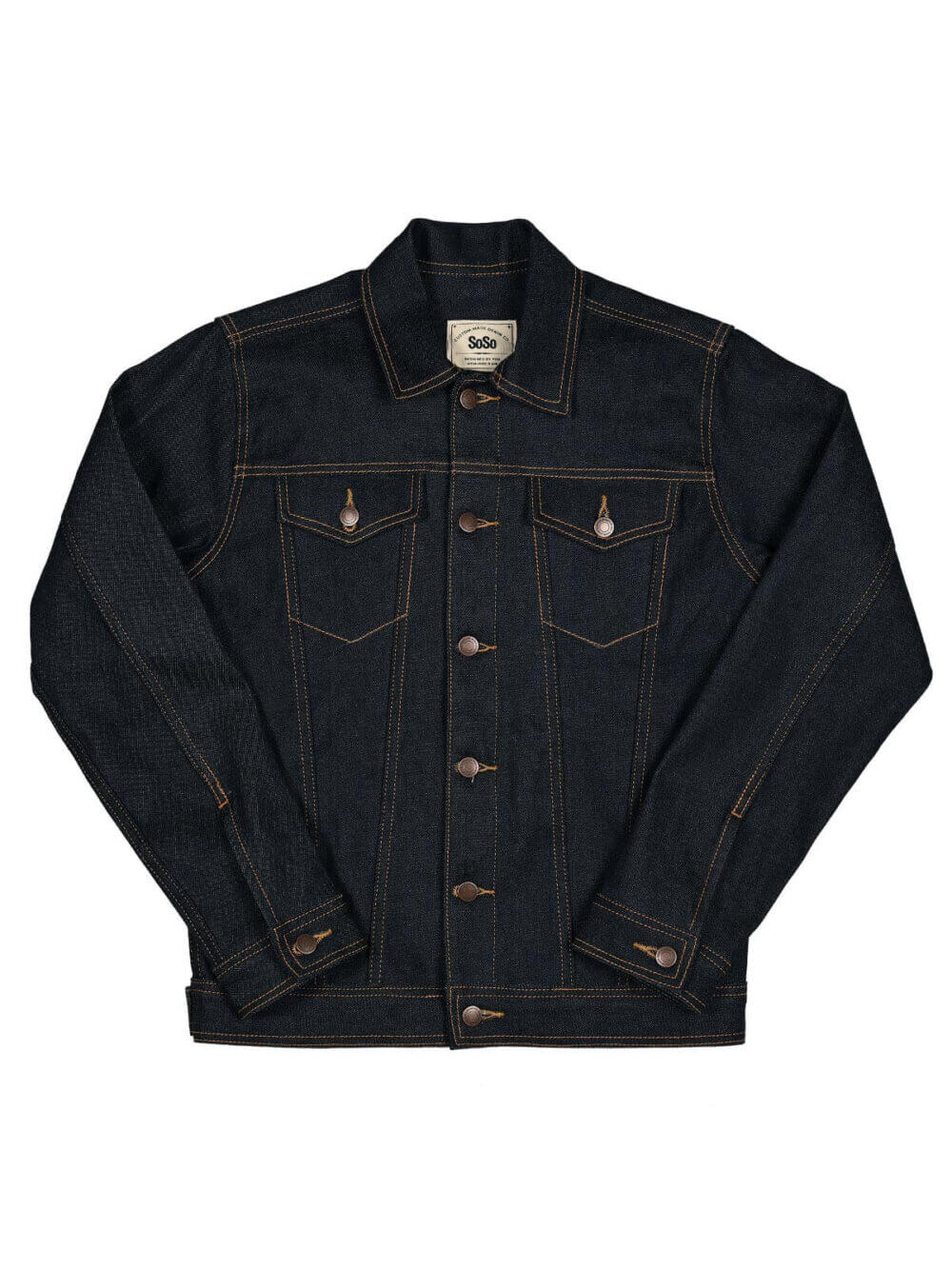 11oz Indigo Stretch Selvedge Denim Jacket