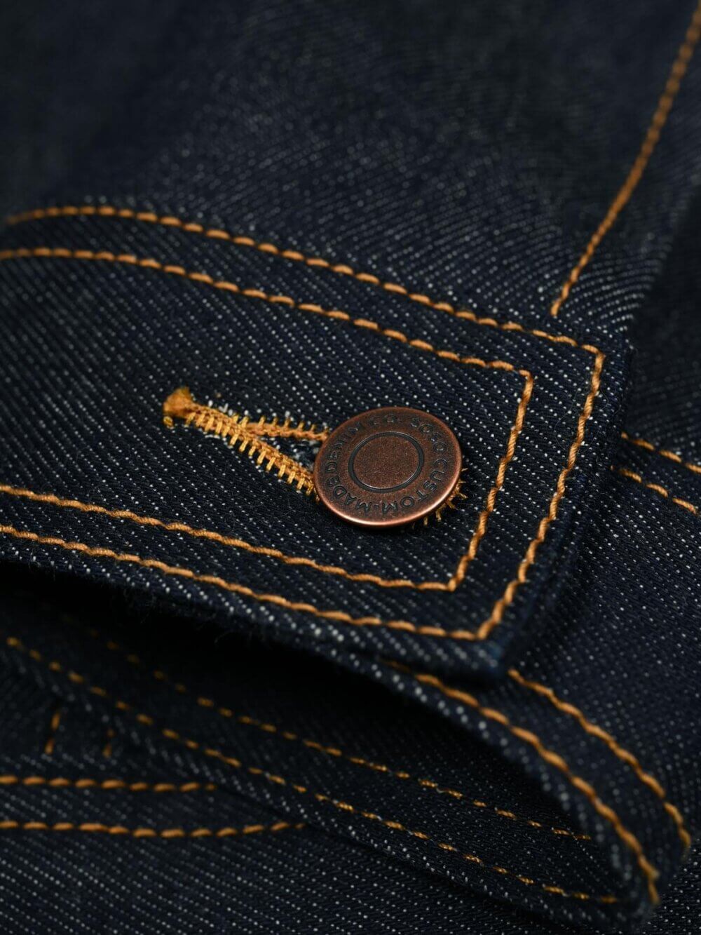 11oz Indigo Stretch Selvedge Denim Jacket - Image 5