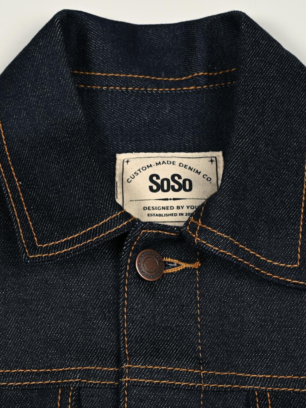 11oz Indigo Stretch Selvedge Denim Jacket - Image 6