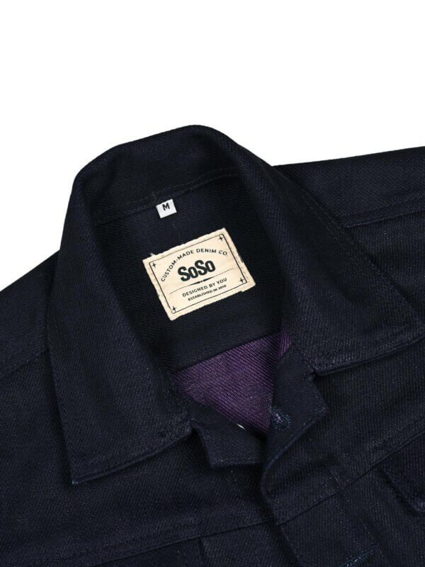 22oz Purple Weft Selvedge Denim Jacket - Image 11