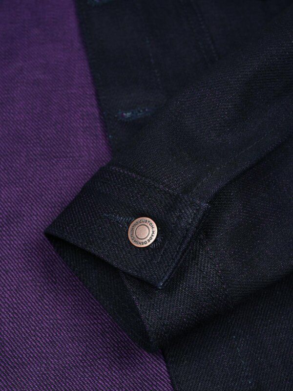 22oz Purple Weft Selvedge Denim Jacket - Image 12