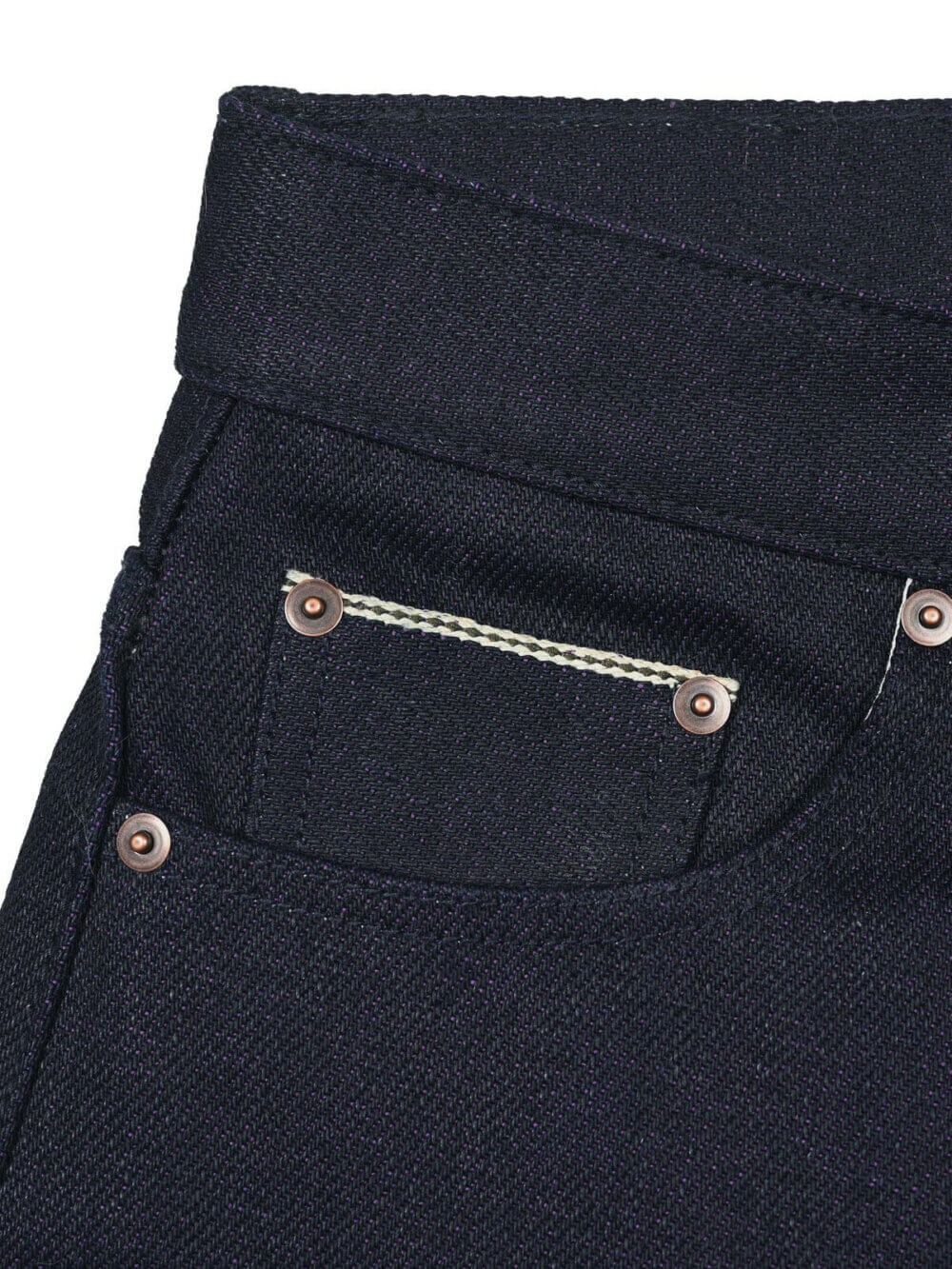 22oz Purple Weft Selvedge Denim Jeans - Image 8