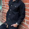 20oz Ghost Black Selvedge Denim Jacket