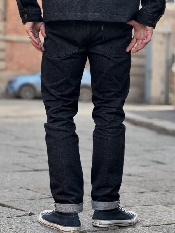 20oz Ghost Black Selvedge Denim Jeans - Image 7