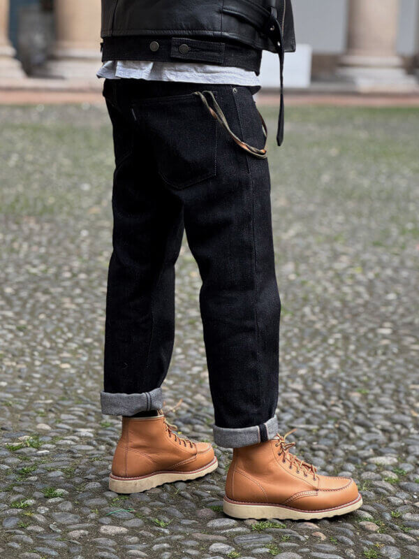 20oz Ghost Black Selvedge Denim Jeans - Image 5