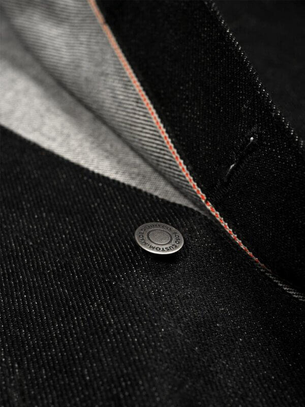 20oz Ghost Black Selvedge Denim Jacket - Image 7