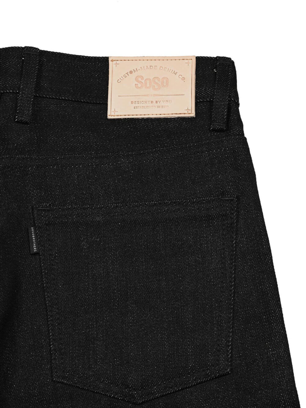 20oz Ghost Black Selvedge Denim Jeans - Image 12