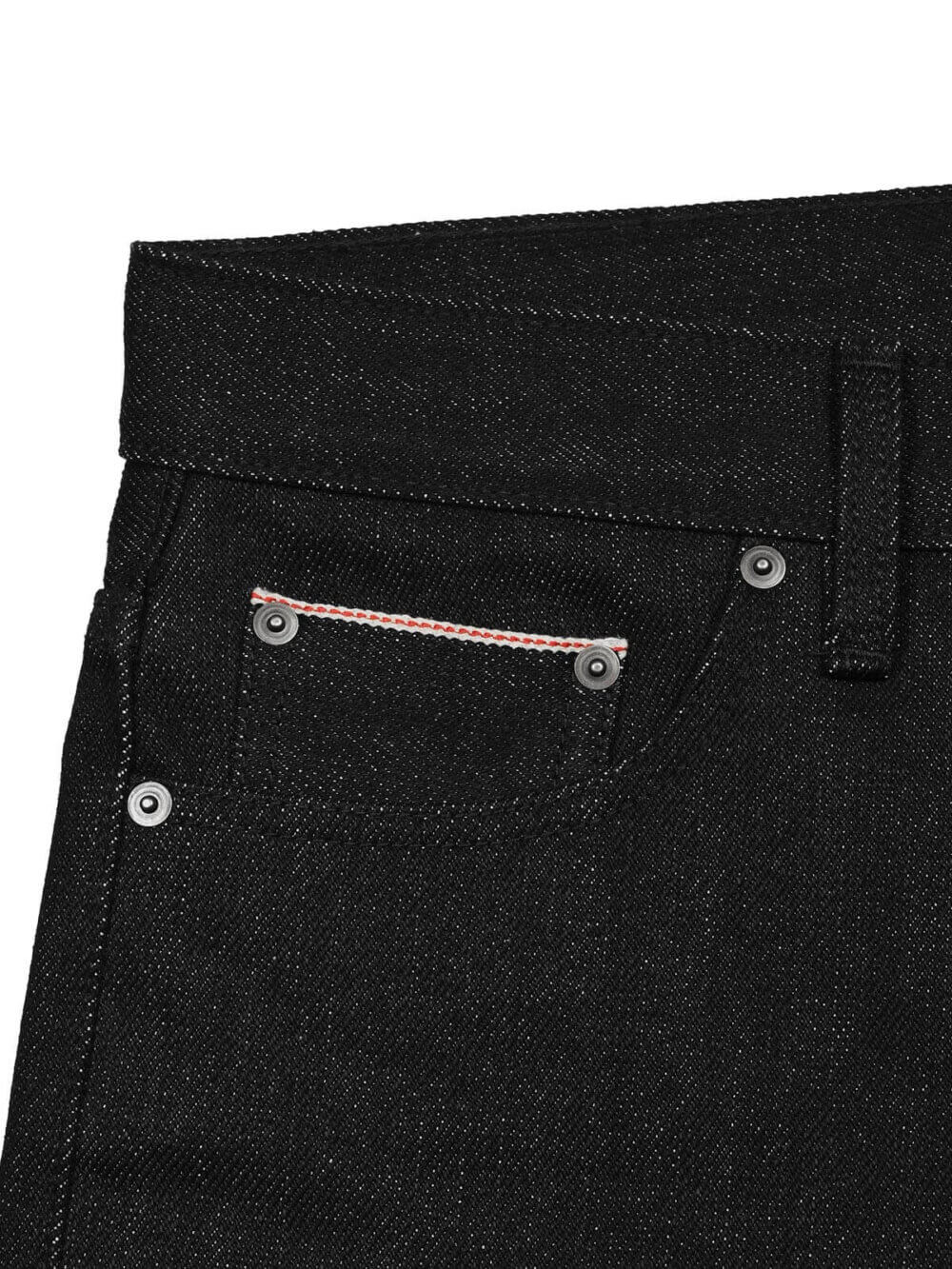 20oz Ghost Black Selvedge Denim Jeans - Image 14